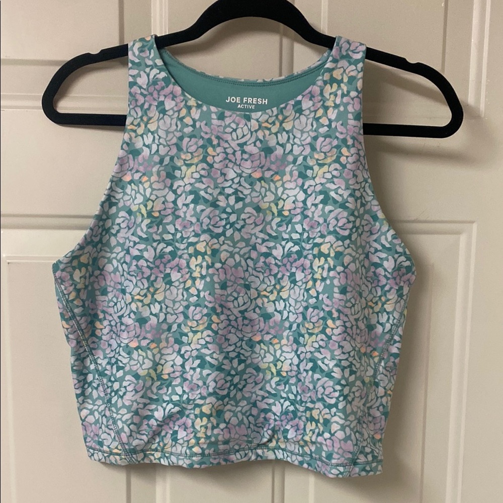 Joe Fresh Cropped Work Out Top XL
